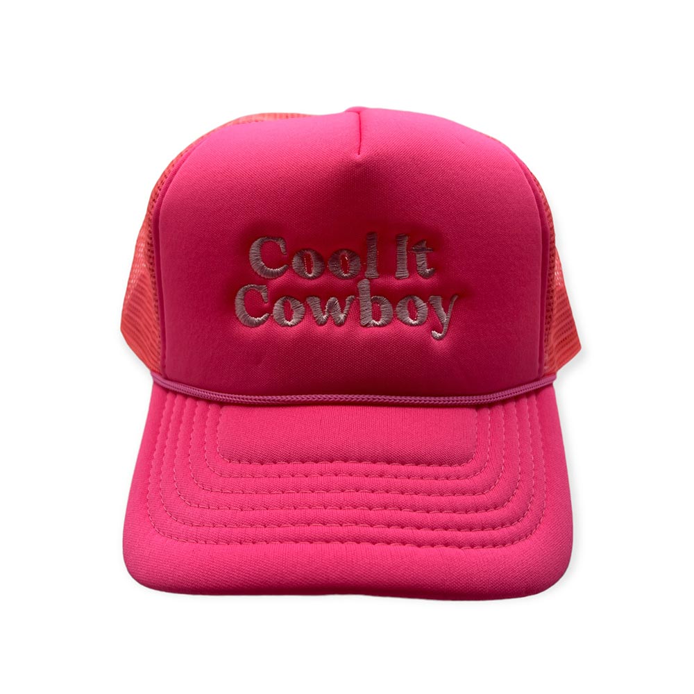Bachelorette Party Supplies | Cool It Cowboy Foam Embroidered Trucker Hat