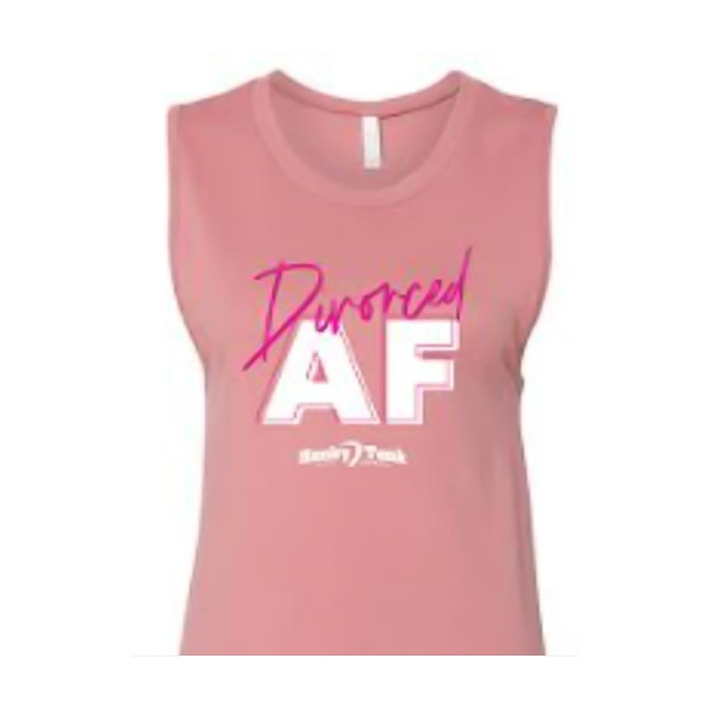 Bachelorette Party Supplies | Divorced AF Pink Tank Top