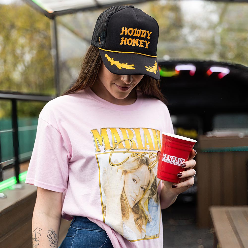 Bachelorette Party Supplies | Howdy Honey Foam Trucker Hat Model