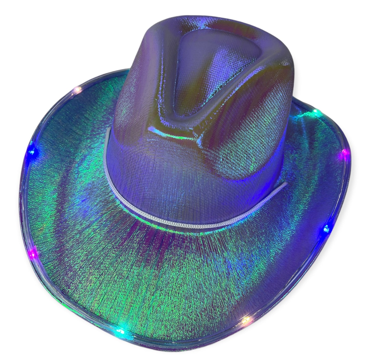 Holographic Light Up Cowgirl Hat