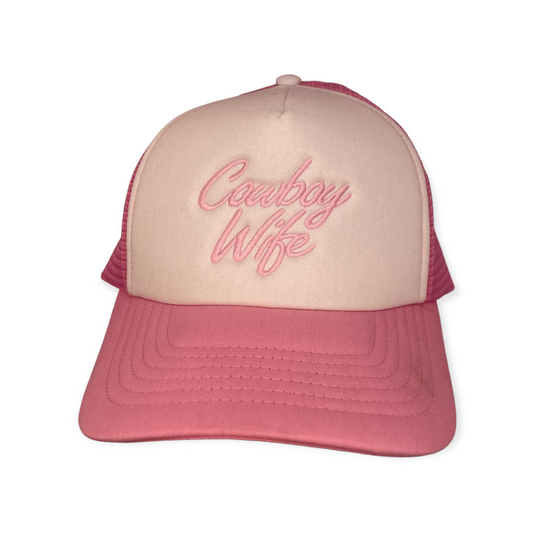 Cowboy Wife Foam Embroidered Trucker Hat