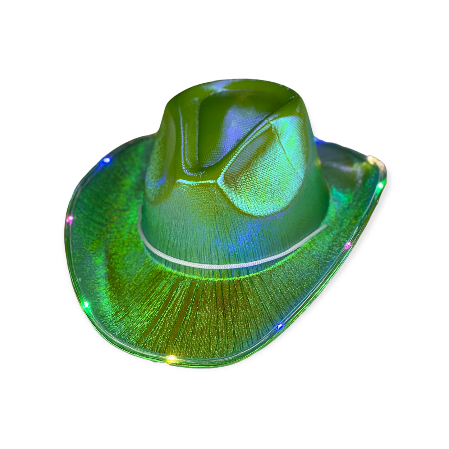 Holographic Light Up Cowgirl Hat