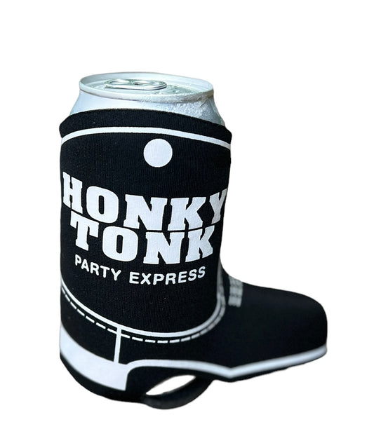 Boot Shaped Honky Tonk Can Koozie