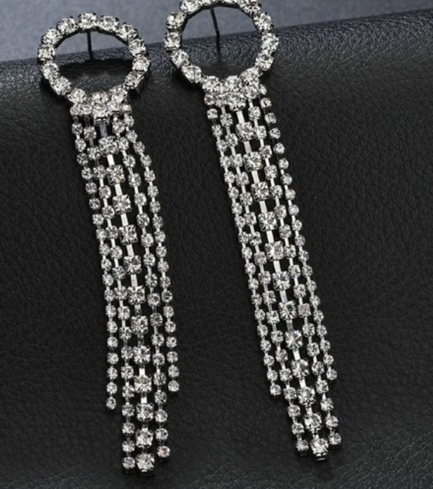 Rhinestone Dangle Earrings