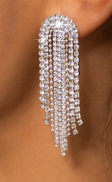 Rhinestone Dangle Earrings