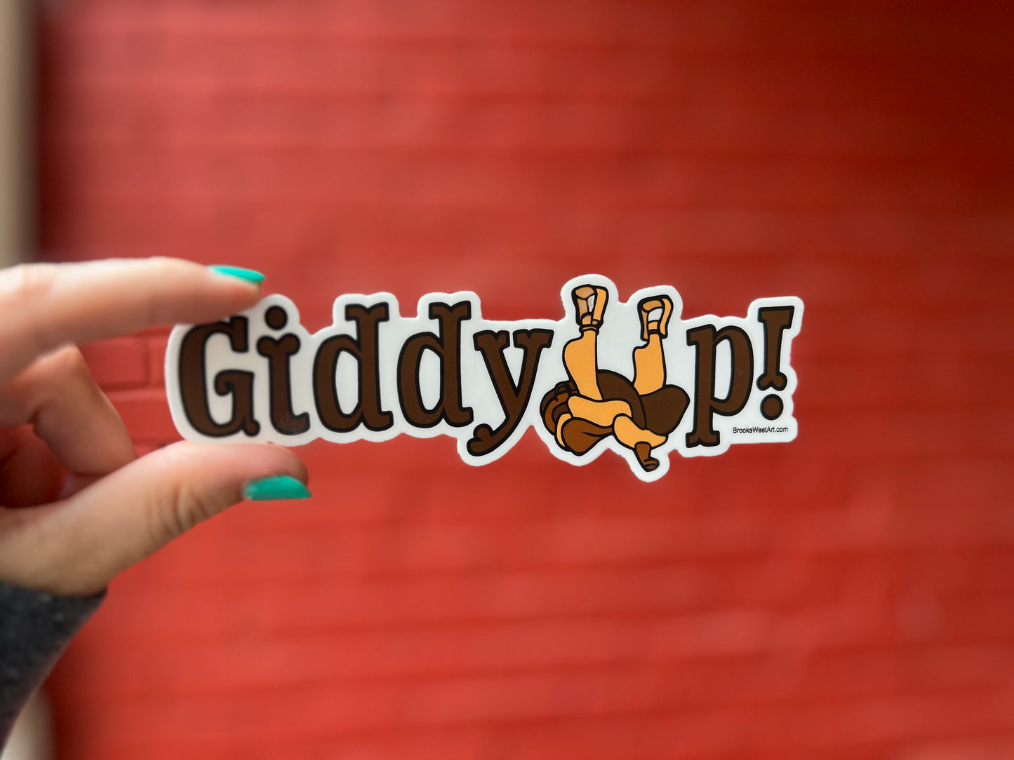 Giddy Up Sticker